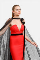 robe rouge bustier