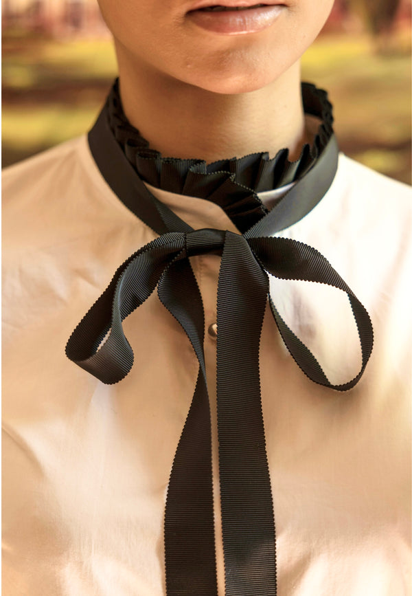 lavaliere collar shirt