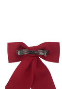 barrette cheveux rouge en gros grain