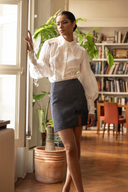 CHEMISE EN SOIE , CHEMISE BLANCHE EN SOIE , CHEMISE ELEGANTE