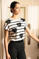 t-shirt cœur T-shirt créateur, T-shirt, original