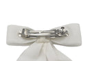 Barrette pour cheveux en velours, barrette noeud blanc