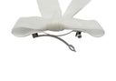 Barrette pour cheveux en velours, barrette noeud blanc
