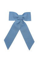 Barrette pour cheveux en gros grain, barrette noeud bleu