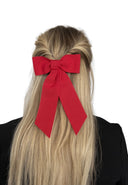 barrette cheveux rouge en gros grain 