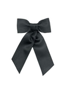 noeud cheveux en satin noire