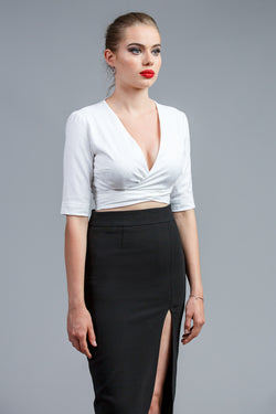 Chemise cache coeur 