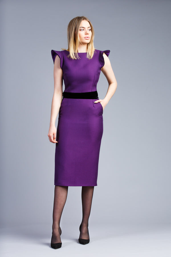 Jupe detail en velours 