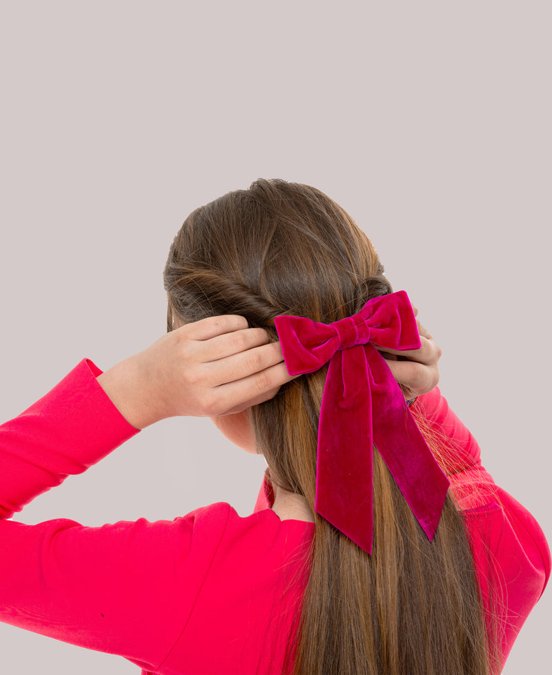 Barrette Noeud En Velours GM