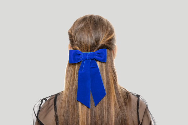 Barrette Noeud En Velours GM - ANI ARPÉ