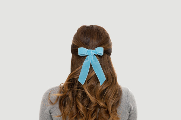 Barrette Noeud En Velours PM - ANI ARPÉ