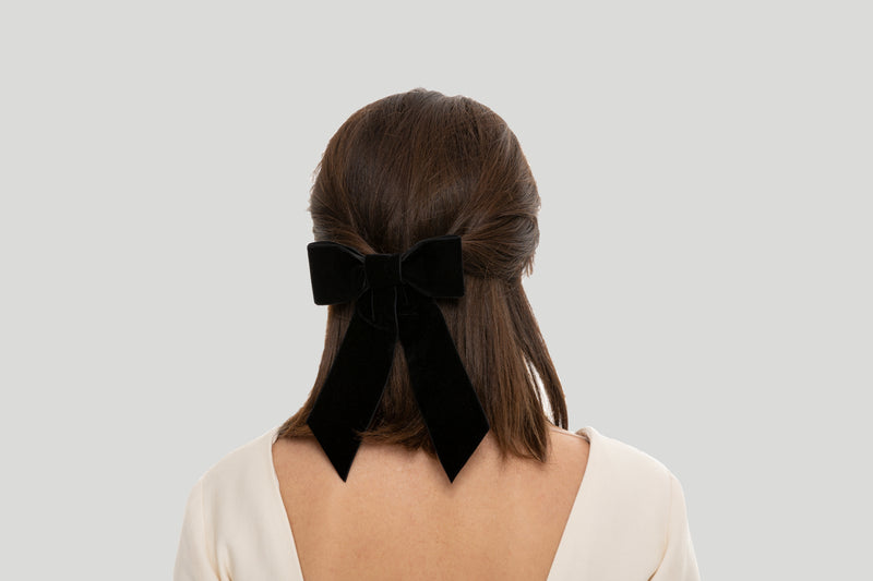 Barrette Noeud En Velours pour cheveux  barbie -Noeud cheveux - ANI ARPÉ