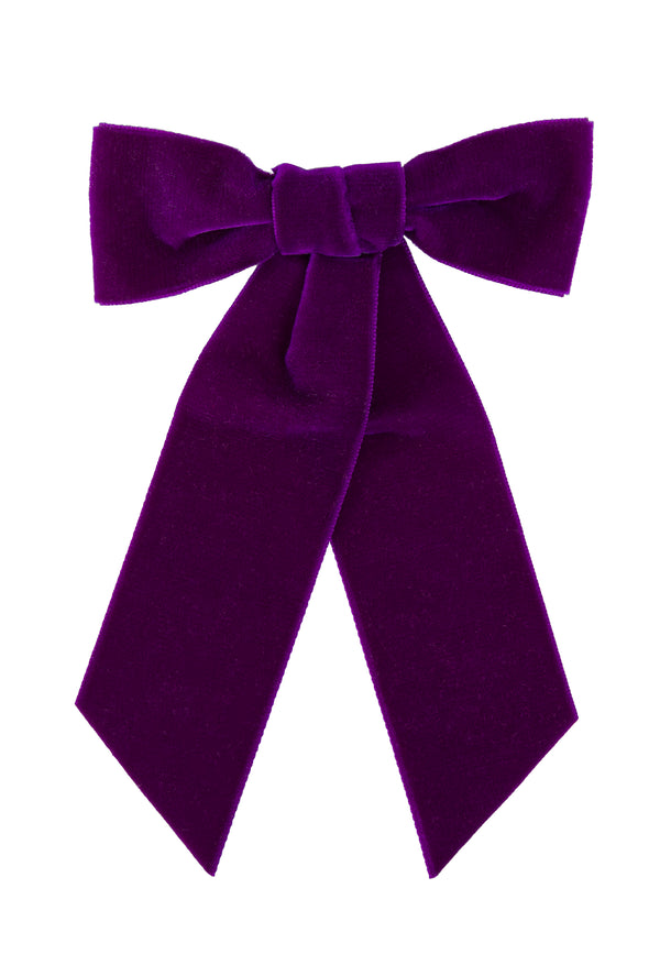 Barrette Noeud En Velours GM - ANI ARPÉ