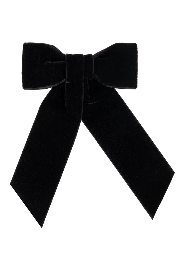 GM Velvet bow hair clip /￼barbie- ANI ARPÉ 