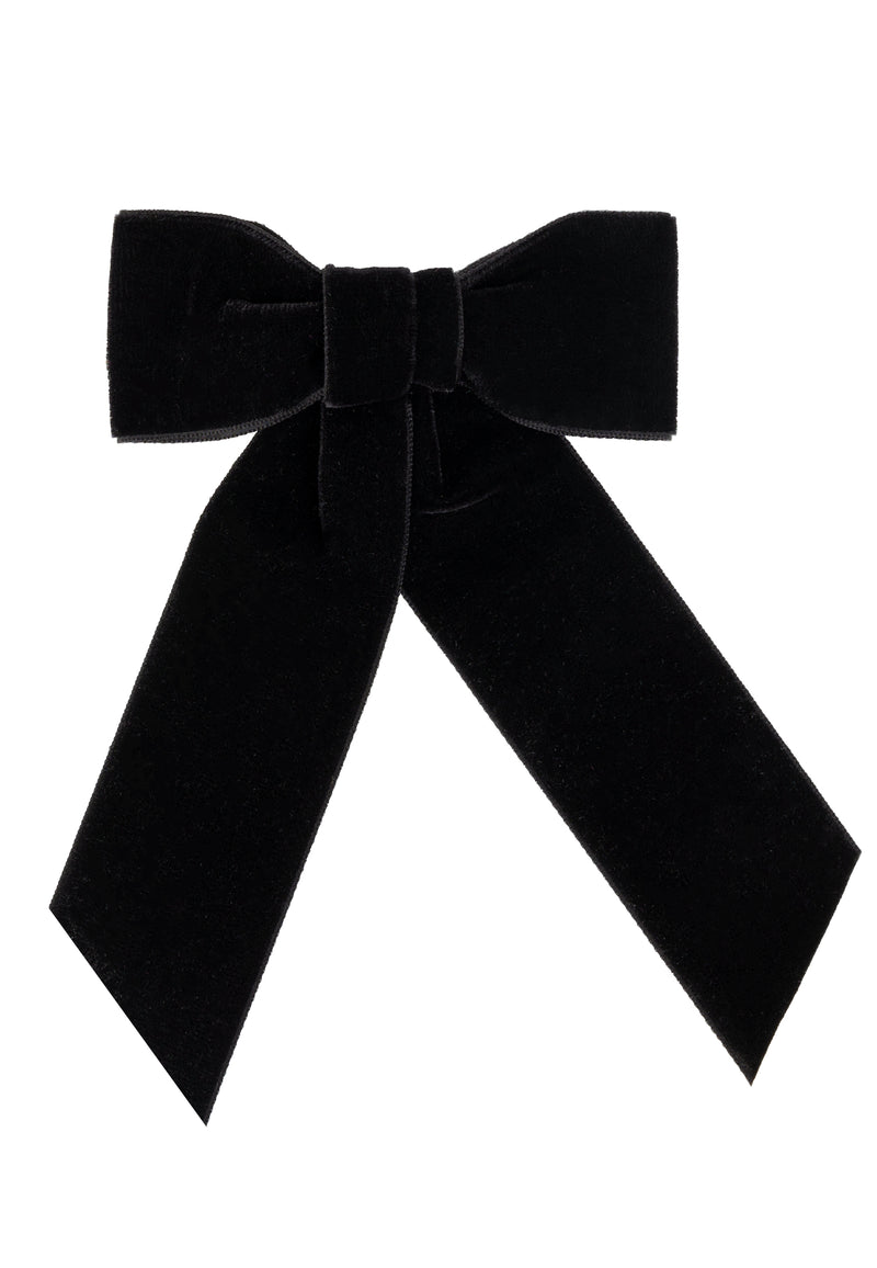 Barrette Noeud En Velours GM  / nœud cheveux /￼barbie- ANI ARPÉ 