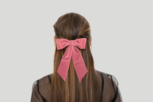 Barrette Noeud En Velours GM - ANI ARPÉ