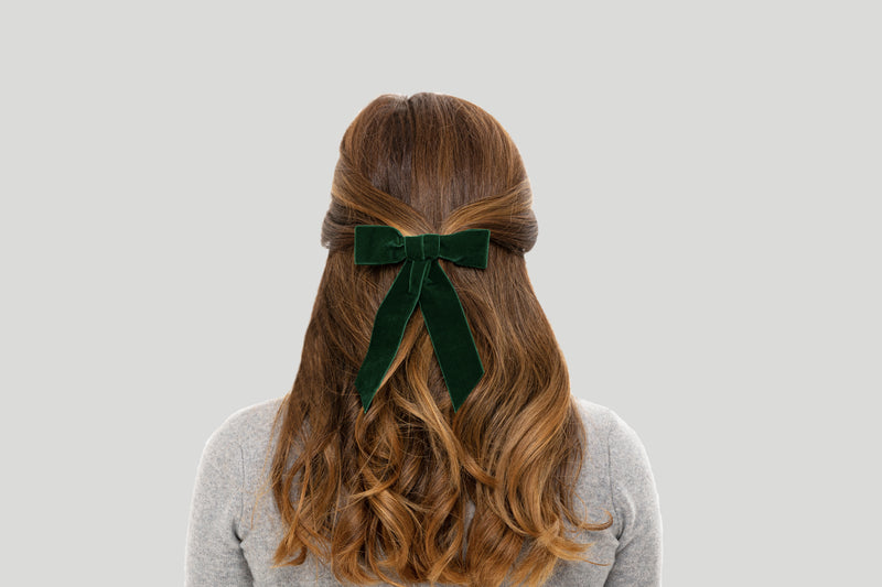 Barrette Noeud En Velours PM - ANI ARPÉ