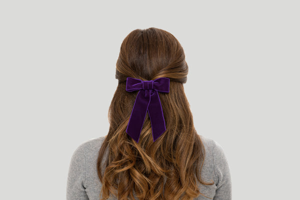 Barrette Noeud En Velours PM - ANI ARPÉ